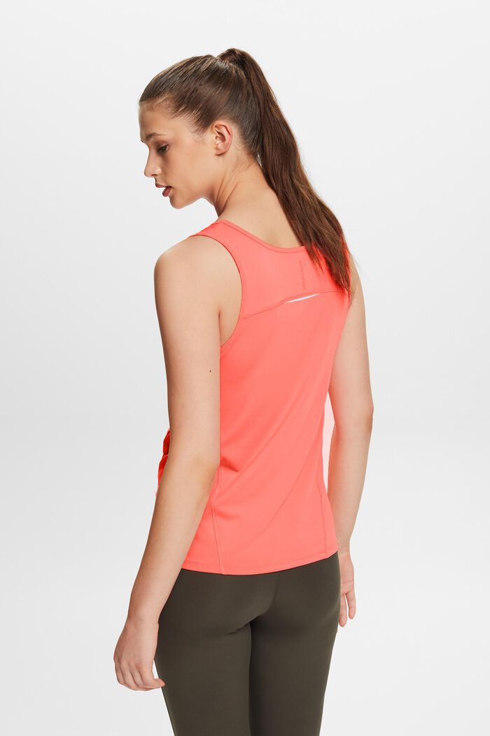 Scoop Neck Sleeveless Top, CORAL, detail image number 3