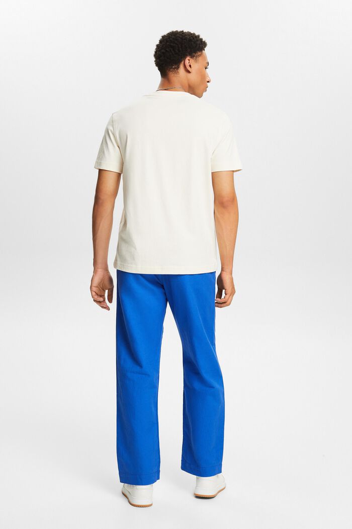 Linen-Cotton Straight Pant, BRIGHT BLUE, detail image number 2