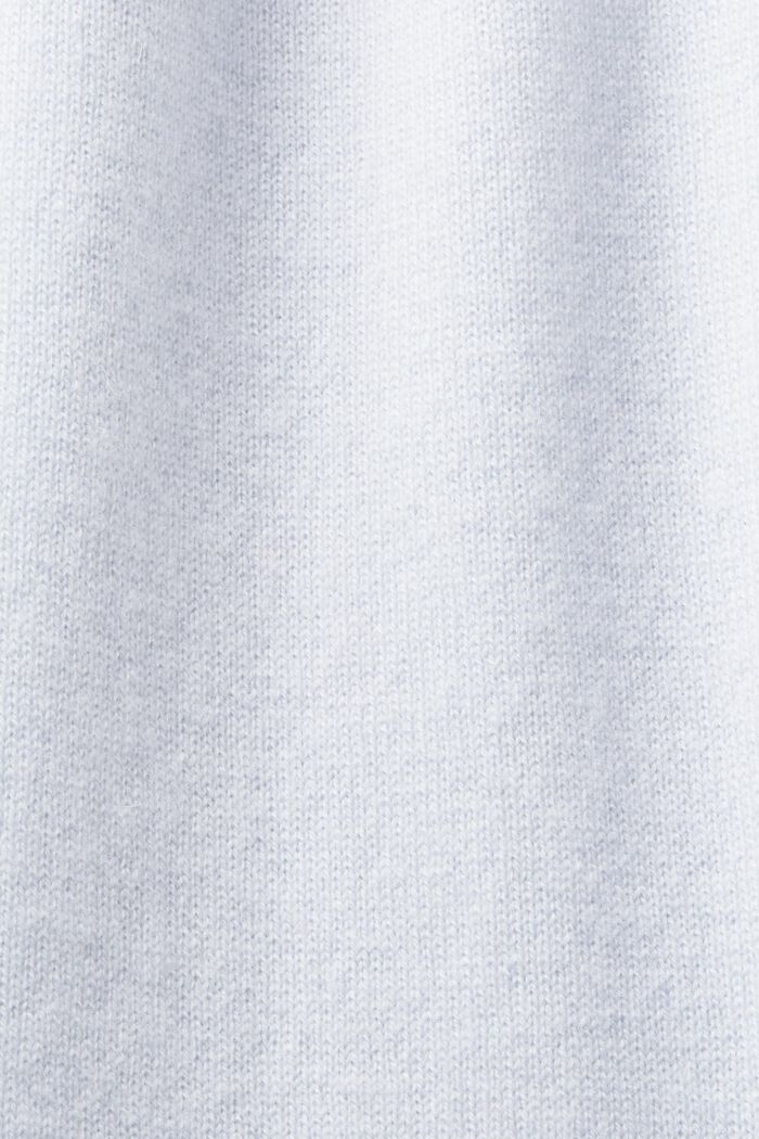 Cashmere Short-Sleeve Sweater, PASTEL BLUE, detail image number 5