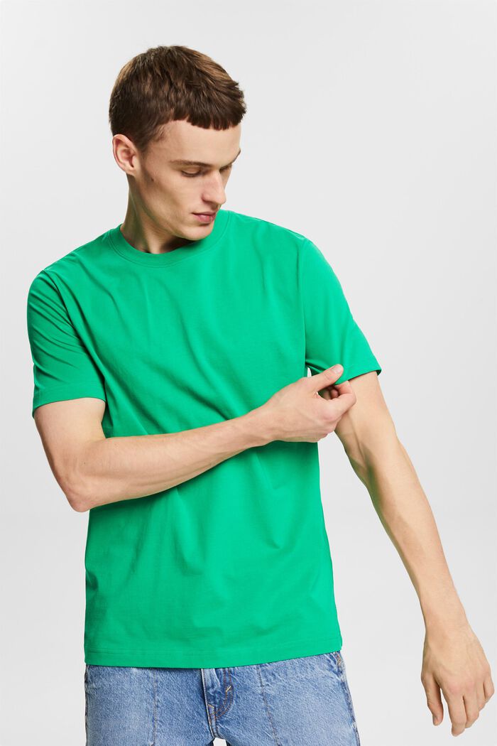 Organic Cotton Jersey T-Shirt, GREEN, detail image number 0