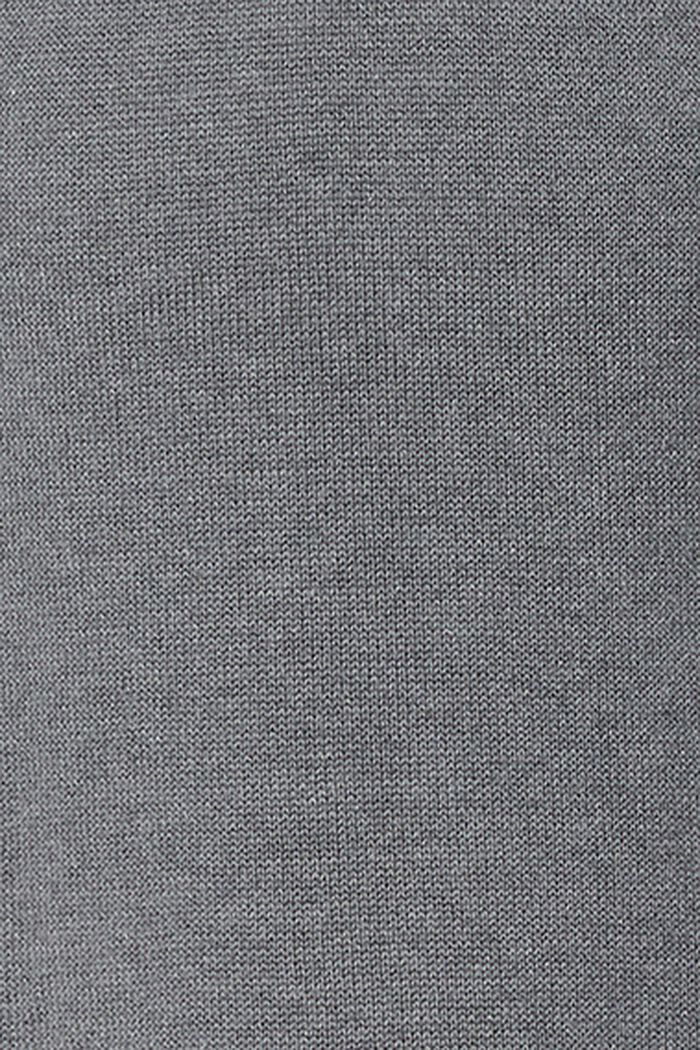 Knitted dress in blended organic cotton, MEDIUM GREY, detail image number 3
