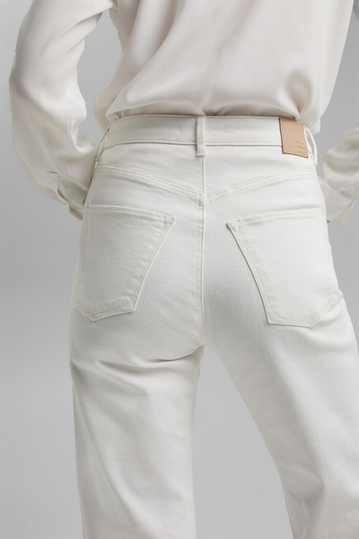 Stretch jeans in organic cotton, OFF WHITE, detail image number 5