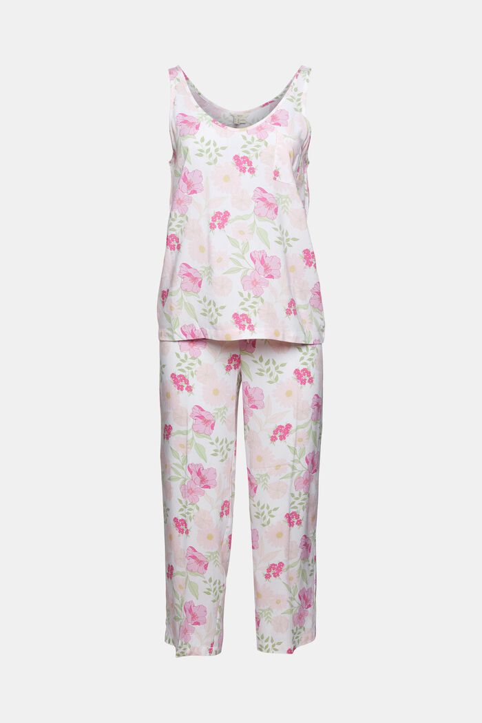 Pyjamas with a floral pattern, LENZING™ ECOVERO™