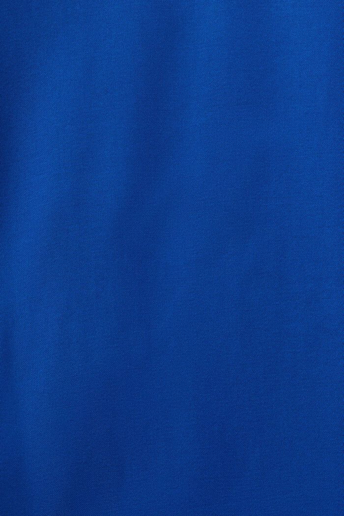 Satin Sleeveless Blouse, BRIGHT BLUE, detail image number 5
