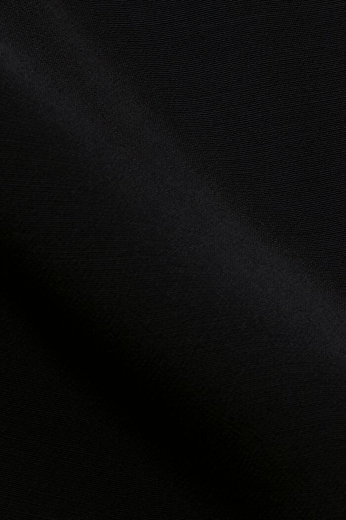 Button Front Blouse, BLACK, detail image number 4