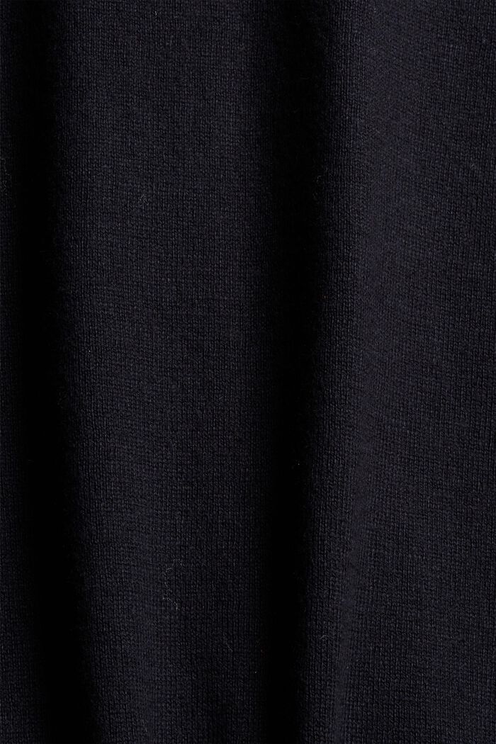 Cashmere blend:  zip cardigan, BLACK, detail image number 4