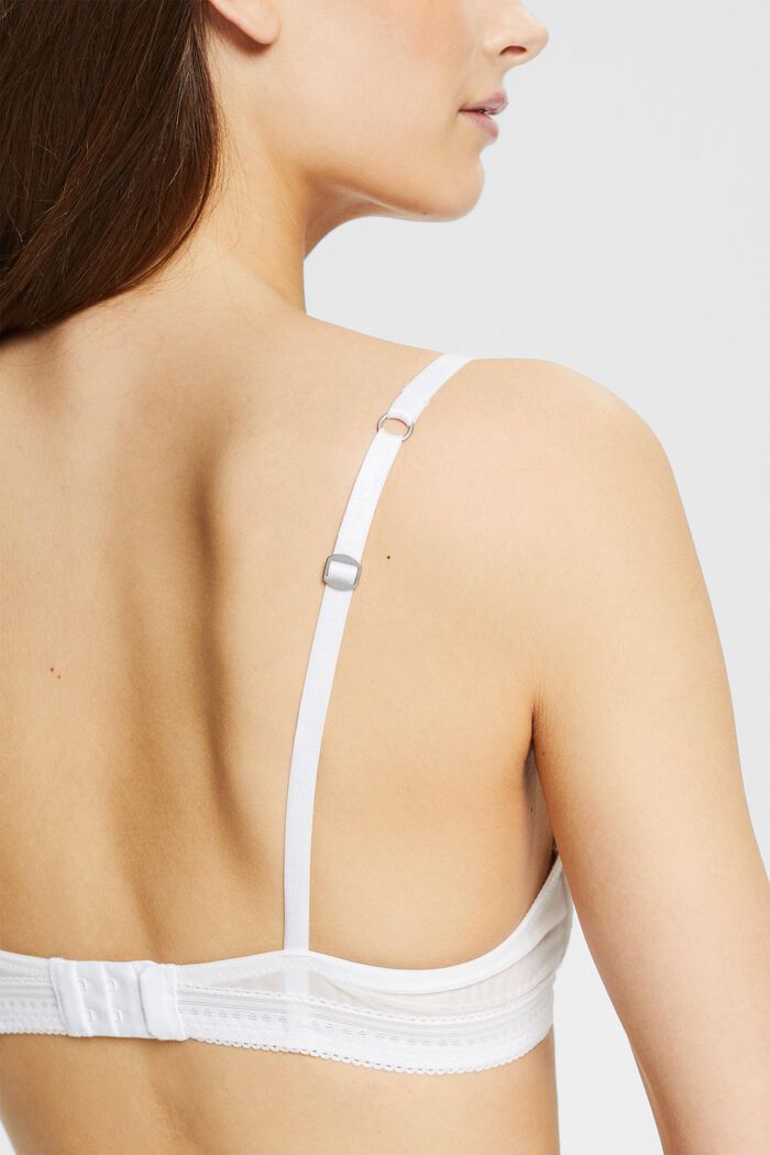 Underwire push-up bra, WHITE, detail image number 3