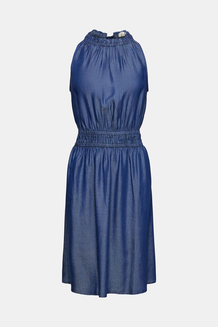 Made of TENCEL™: Denim-look midi dress, BLUE MEDIUM WASHED, detail image number 6