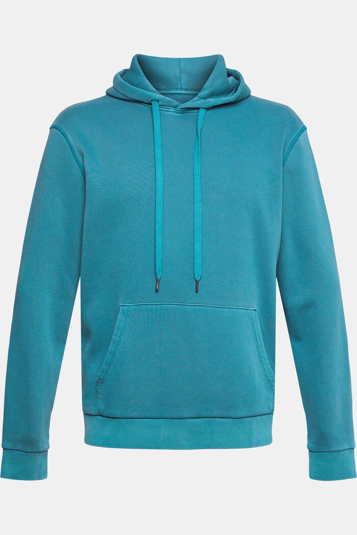Sweatshirt hoodie, TEAL BLUE, detail image number 2