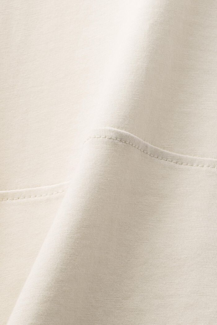 Organic Cotton Long-Sleeve T-Shirt, LIGHT BEIGE, detail image number 5
