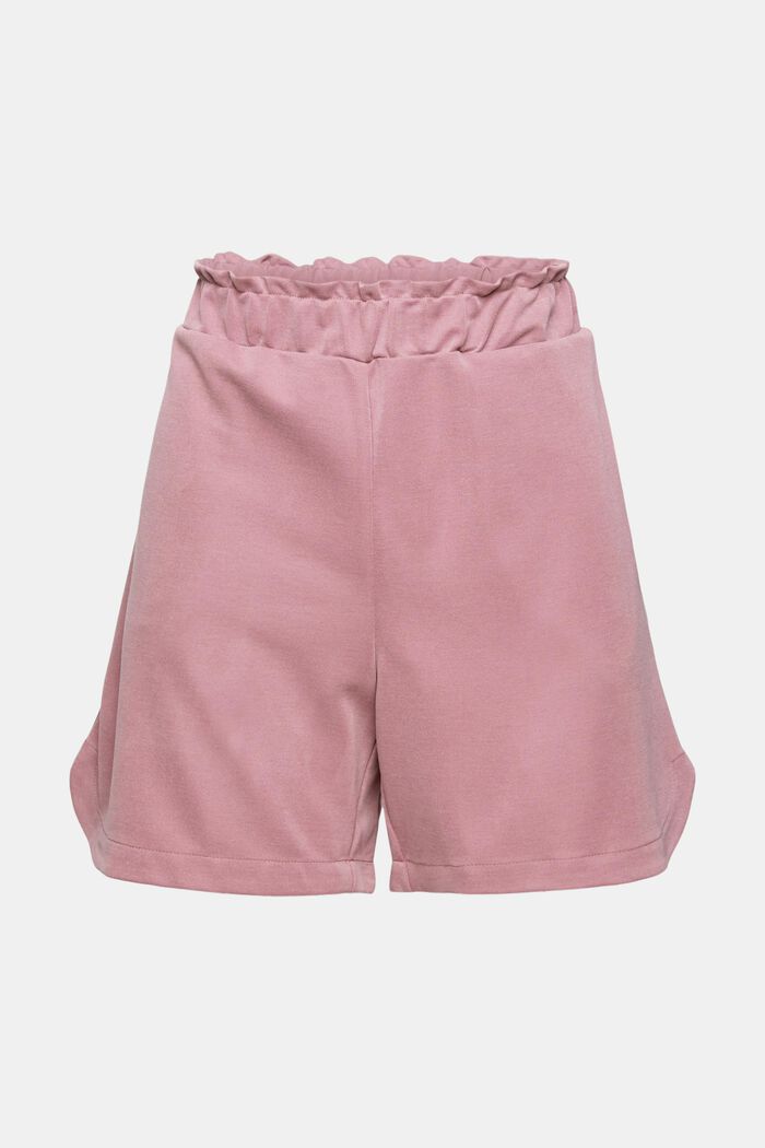 Containing TENCEL™: Jersey shorts, MAUVE, overview
