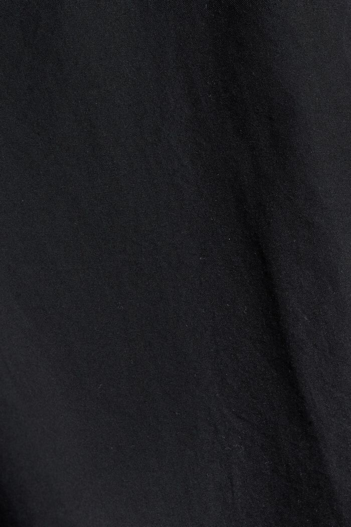 Long blouse made of 100% organic cotton, BLACK, detail image number 4