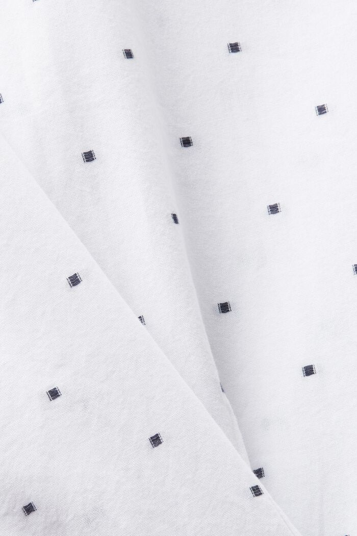 Embroidered Cotton Slim Fit Shirt, WHITE, detail image number 6