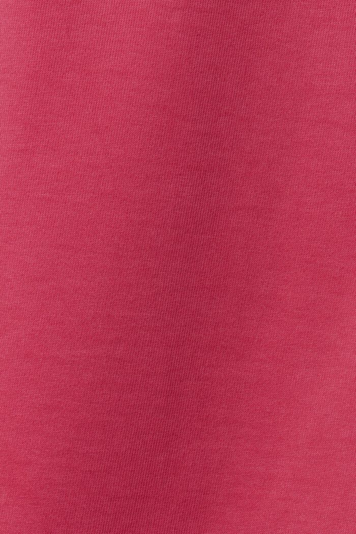 Unisex Logo Cotton Jersey T-Shirt, PINK FUCHSIA, detail image number 5