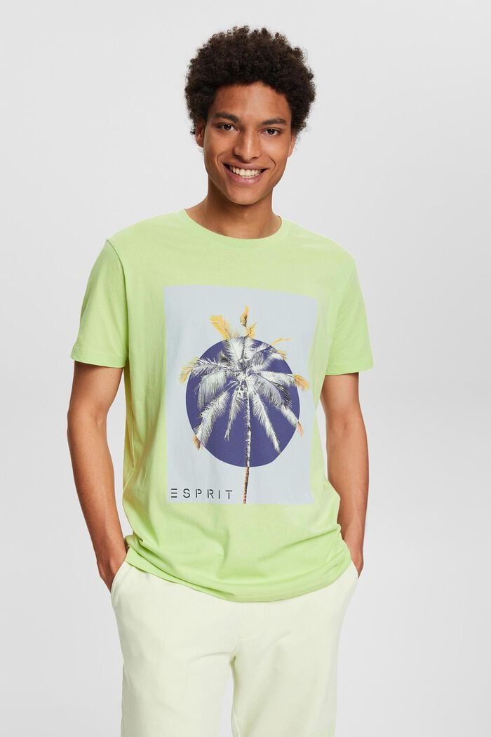 Jersey T-shirt with a print, 100% cotton