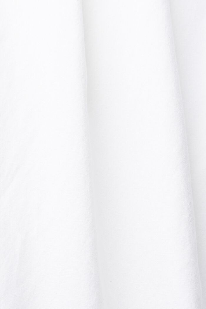 Linen blend: dress with adjustable straps, WHITE, detail image number 4