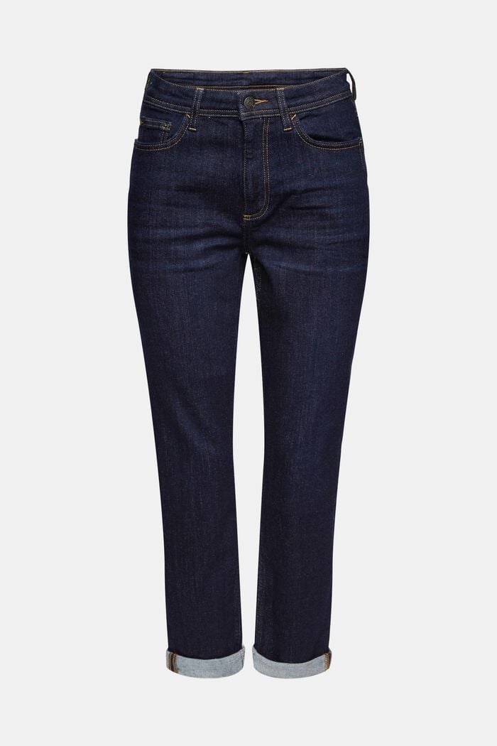 Cropped jeans in stretchy cotton