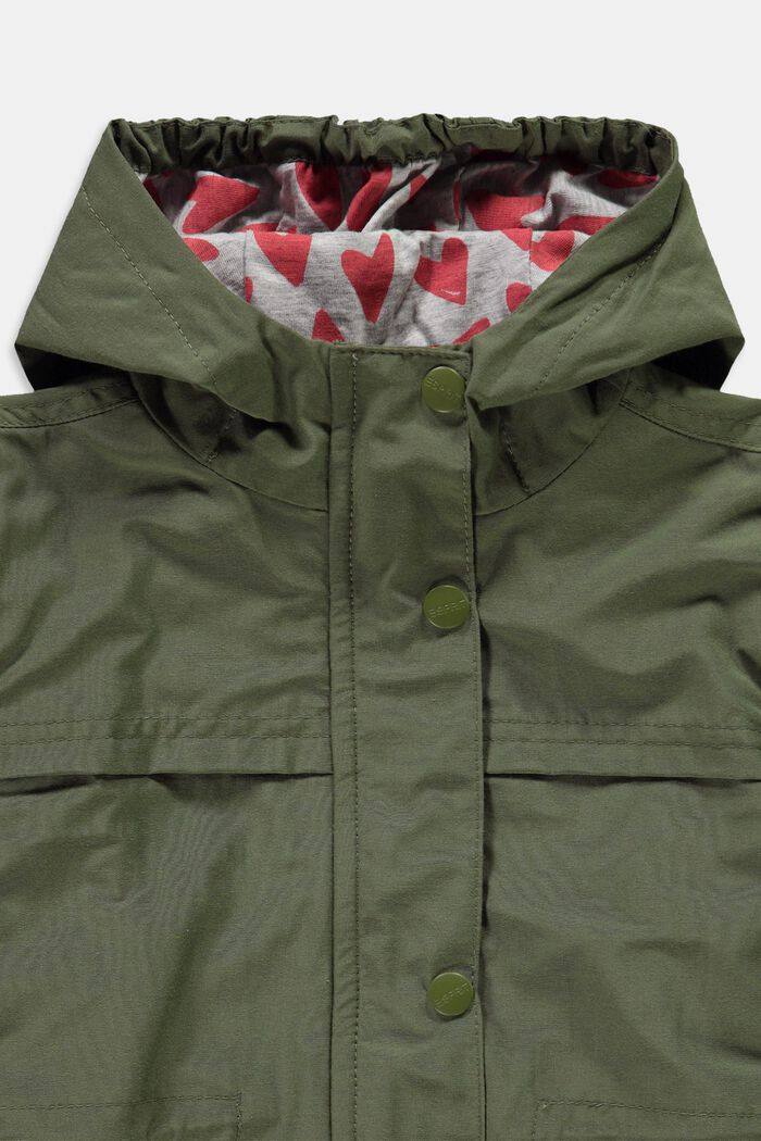 Hooded jacket, OLIVE, detail image number 2