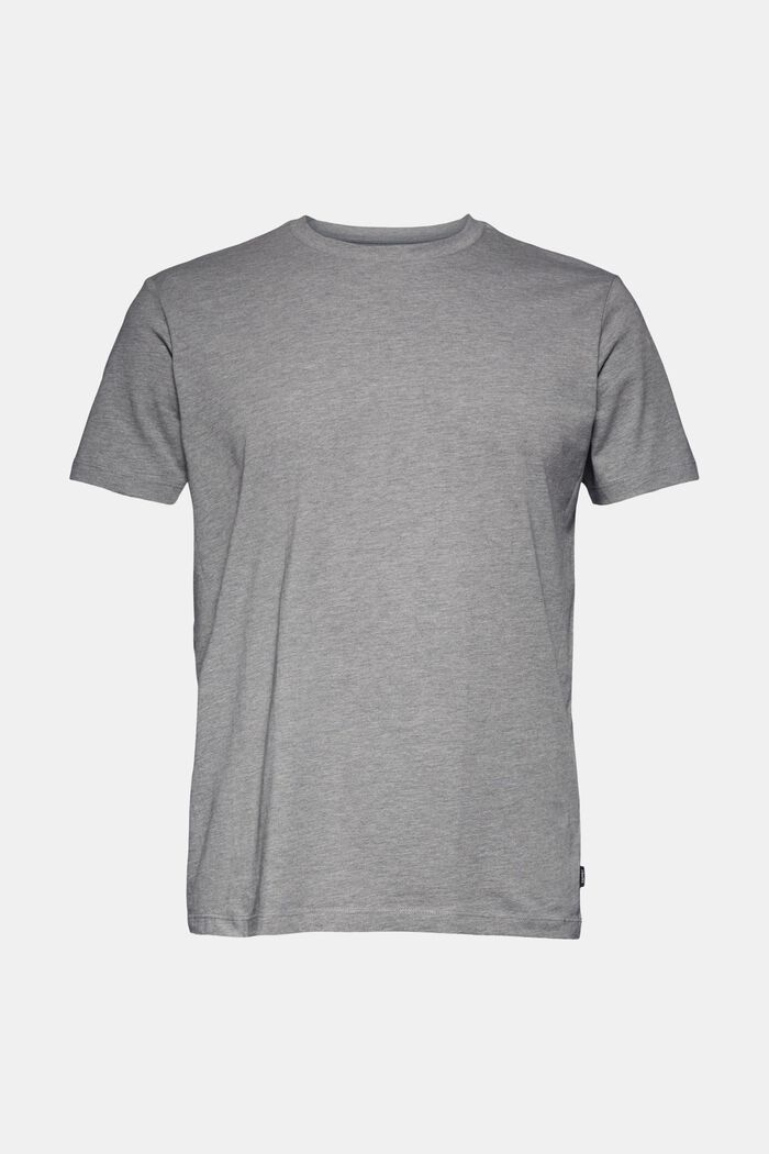 Jersey T-shirt with organic cotton, MEDIUM GREY, overview