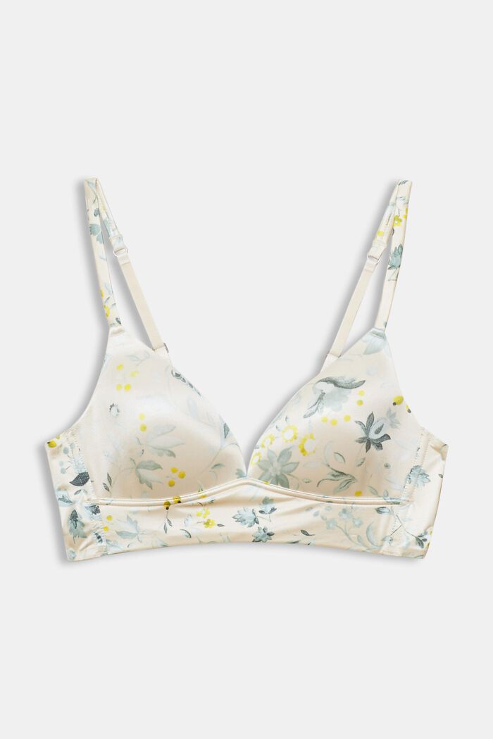 Padded soft bra with print, ICE, overview