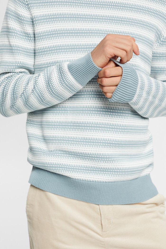 Striped jumper, GREY BLUE, detail image number 2