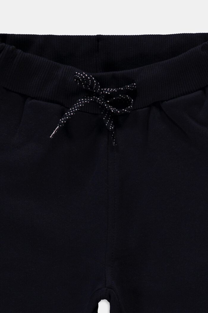 Material mix tracksuit bottoms, 100% cotton, NAVY, detail image number 2