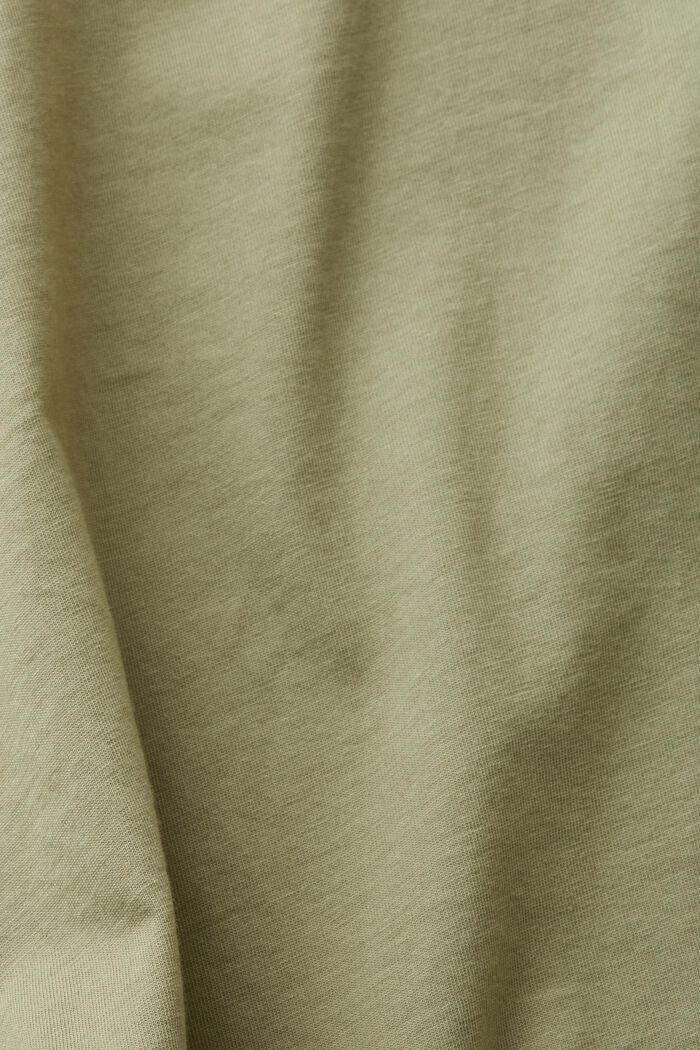 T-shirt with chest print, LIGHT KHAKI, detail image number 1