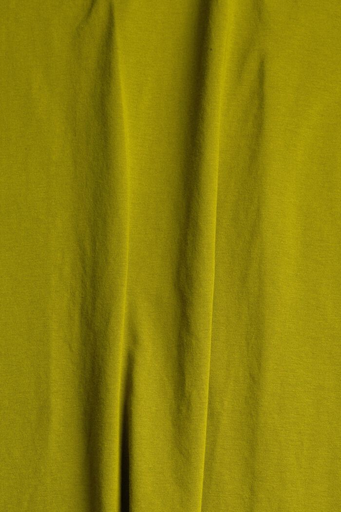 Jersey T-shirt with a logo print, LEAF GREEN, detail image number 5