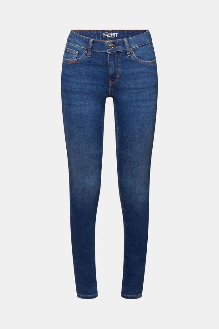 Mid-Rise Skinny Jeans, BLUE MEDIUM WASHED, detail image number 7