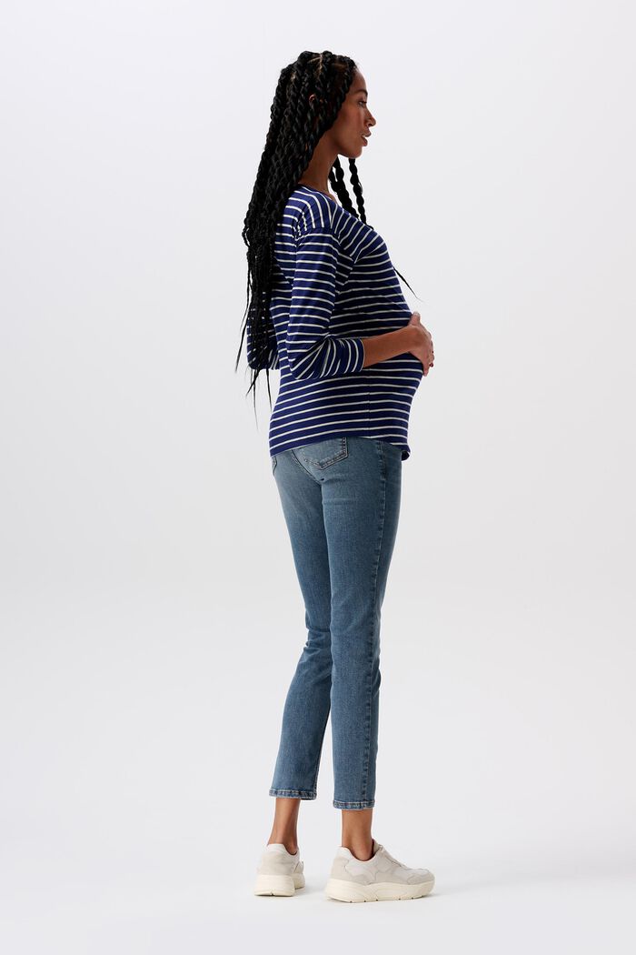 MATERNITY Cropped Skinny Jeans, MEDIUM WASHED, detail image number 4