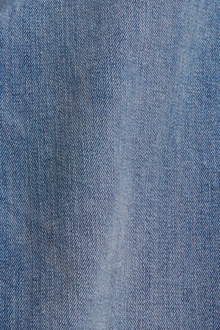 Stretch jeans with woven stripes, BLUE MEDIUM WASHED, detail image number 4