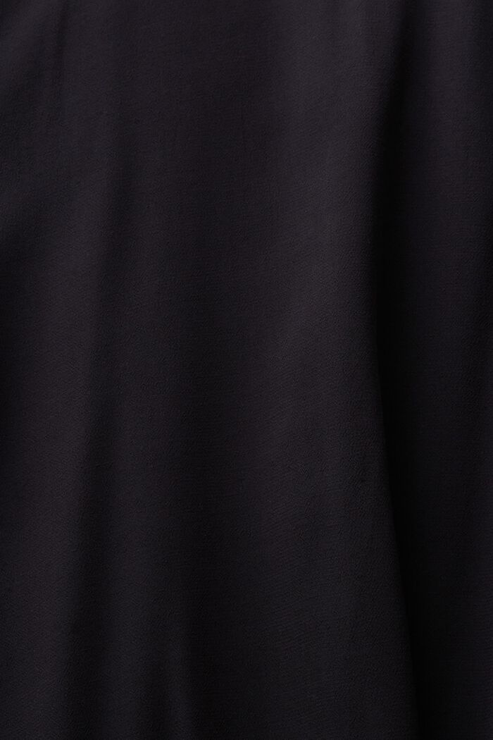 Long-Sleeve Crêpe Blouse, BLACK, detail image number 4