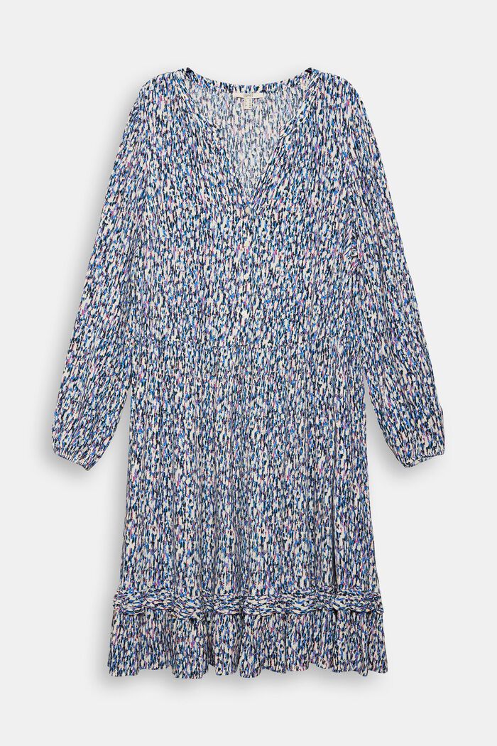 CURVY patterned midi dress, BLUE LAVENDER, detail image number 8