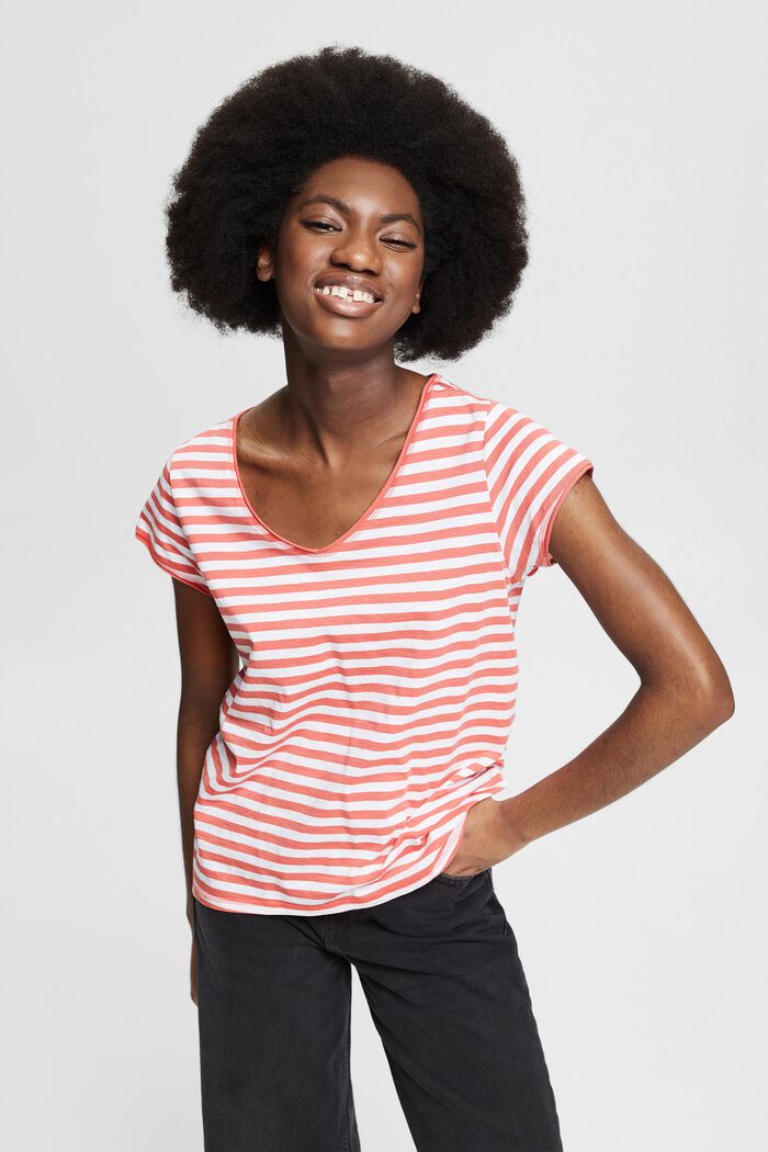 Striped T-shirt in organic cotton