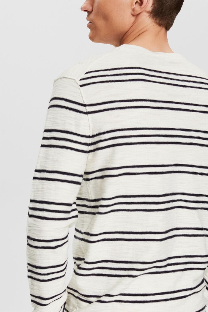 Striped jumper, OFF WHITE, detail image number 5