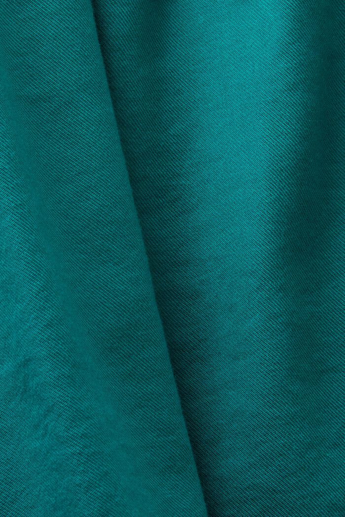 Frill Blouse, EMERALD GREEN, detail image number 5