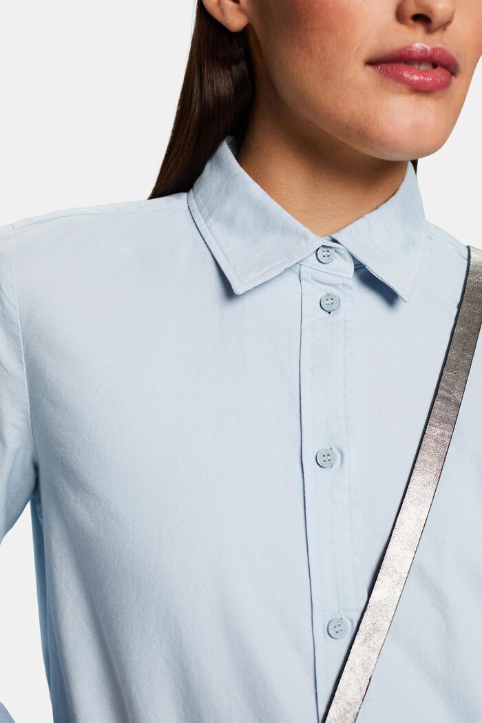 Oxford Shirt Blouse, LIGHT BLUE, detail image number 3