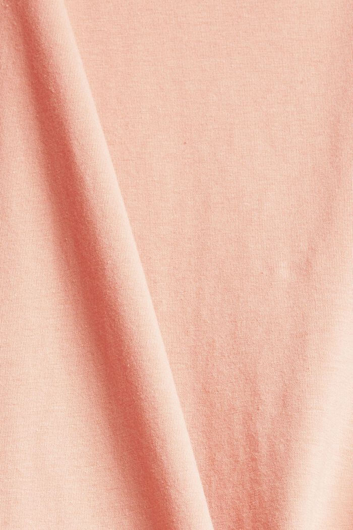 Organic cotton vest top, DUSTY NUDE, detail image number 1