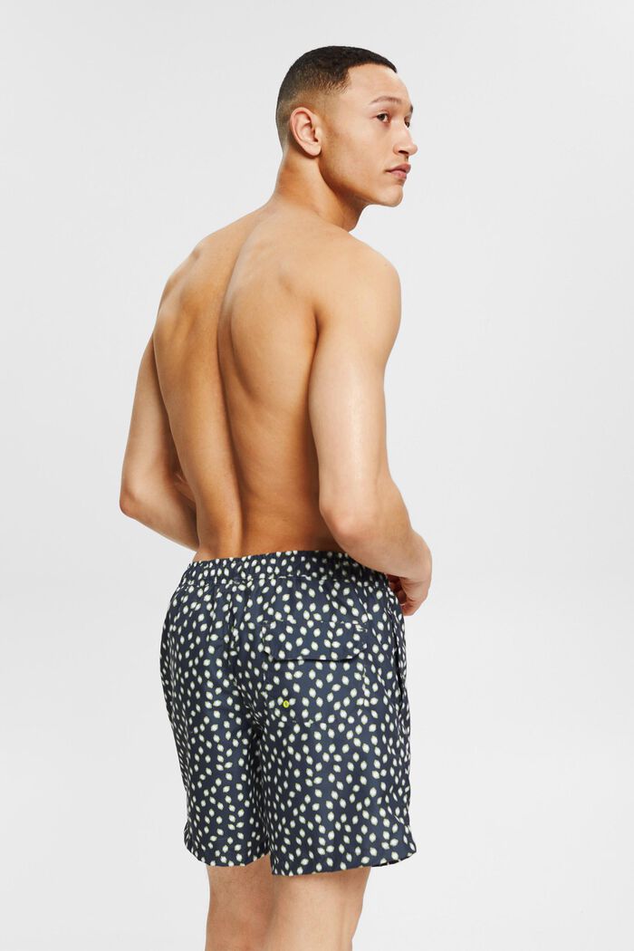 Swim shorts with a graphic print, DARK GREY, detail image number 1