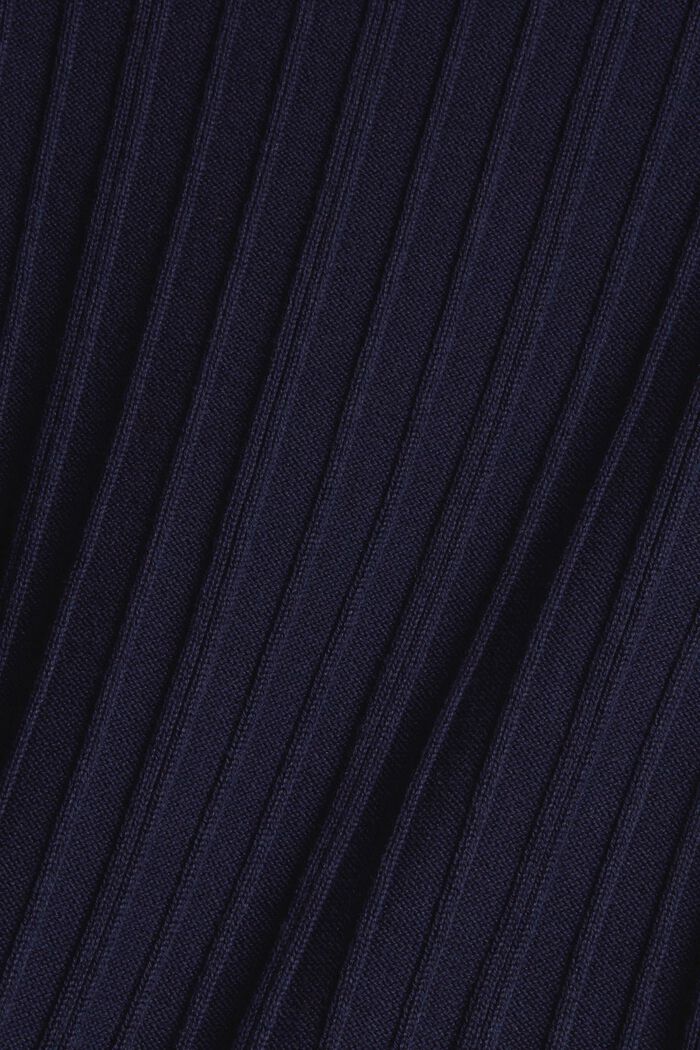 T-shirt with a ribbed texture, NAVY, detail image number 4