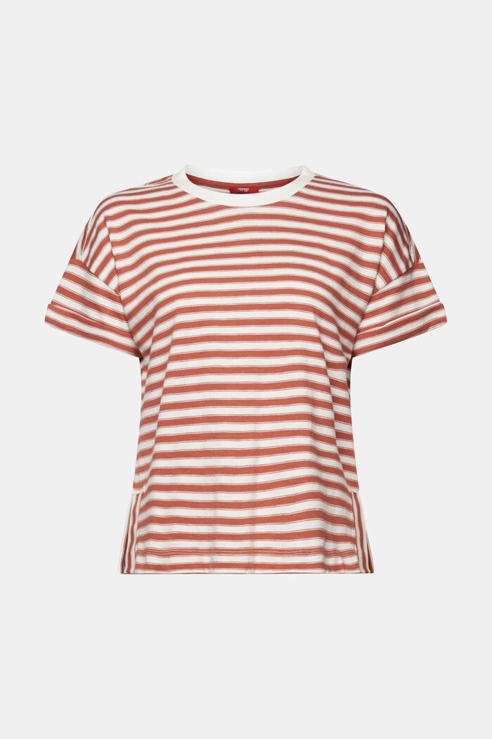 Striped t-shirt, 100% cotton, TERRACOTTA, detail image number 8