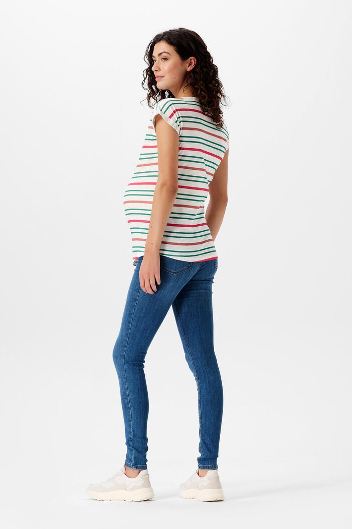 Striped Maternity T-Shirt, OFF WHITE, detail image number 2