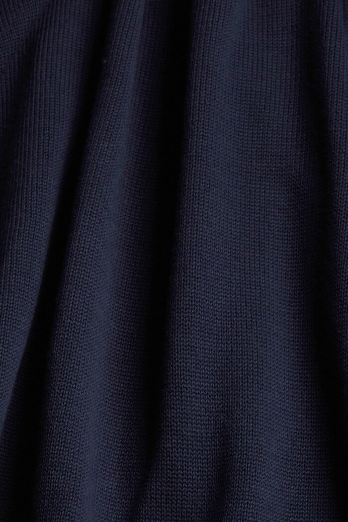 Knitted jumper with slits, NAVY, detail image number 4