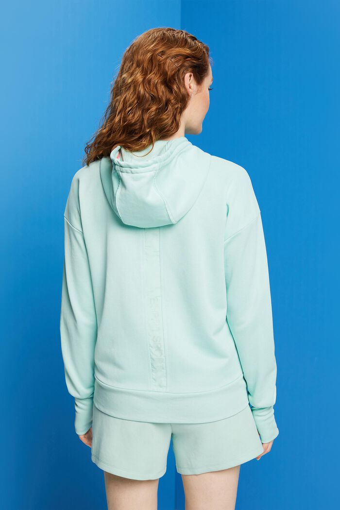 Recycled: zipper sweatshirt, LIGHT AQUA GREEN, detail image number 3