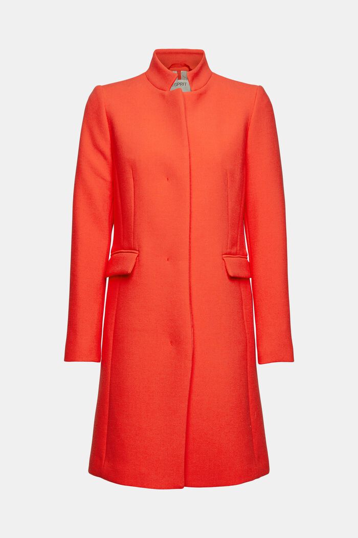 Coat, ORANGE RED, overview