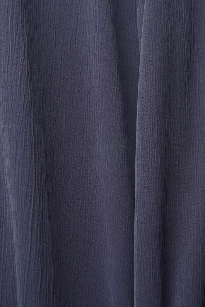 Wide-leg trousers with a crinkle finish, ANTHRACITE, detail image number 4