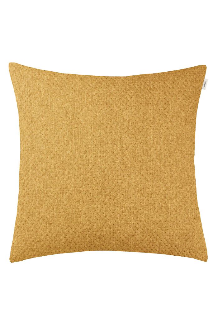 Large, woven lounge cushion cover, MUSTARD, detail image number 0