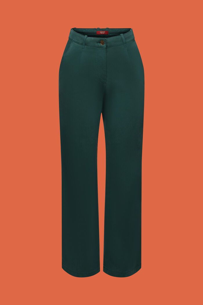 High-Rise Wide-Fit Chino, EMERALD GREEN, detail image number 7