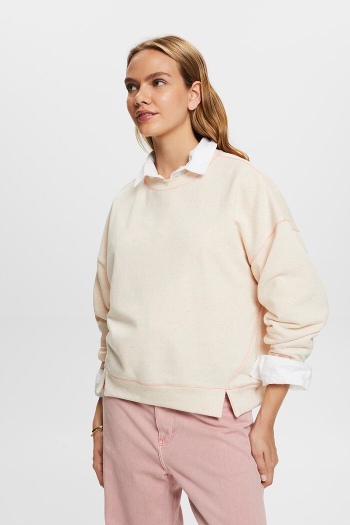 Sprinkled sweatshirt, cotton blend, ICE, detail image number 0