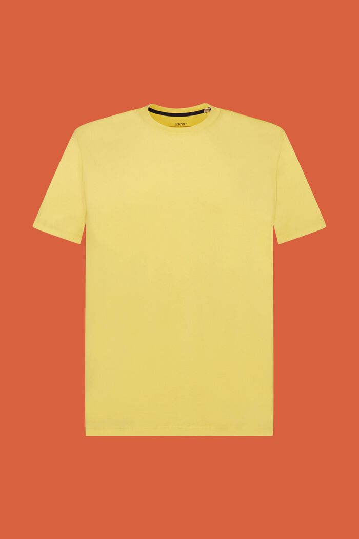 Garment-dyed jersey t-shirt, 100% cotton, DUSTY YELLOW, detail image number 6